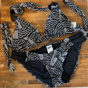 MOSSINO black and white bikini